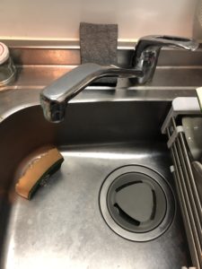喜多方市の台所水漏れ